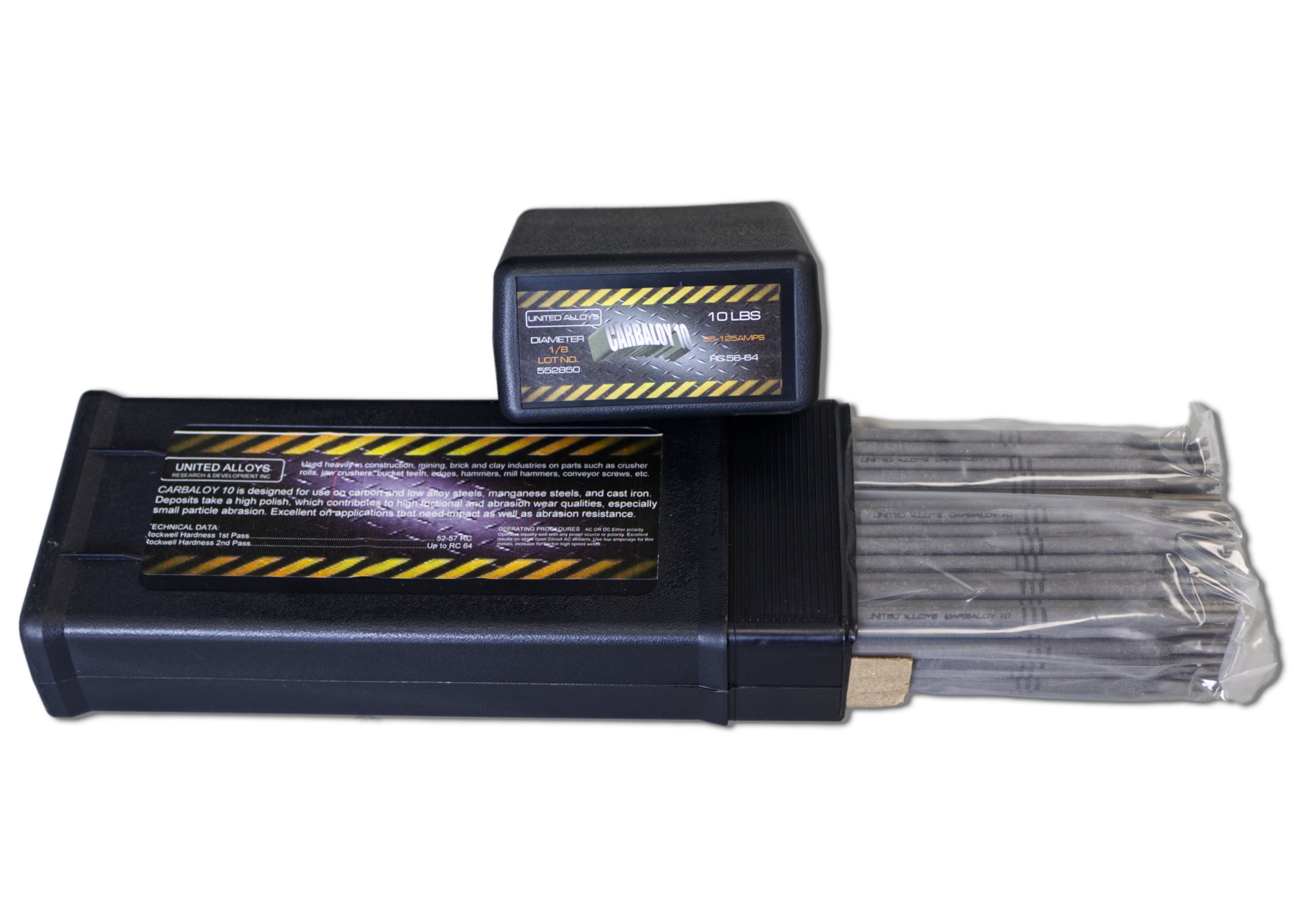 Carbaloy 10 High-Alloy Electrode for Extreme Abrasion and Impact Resistance