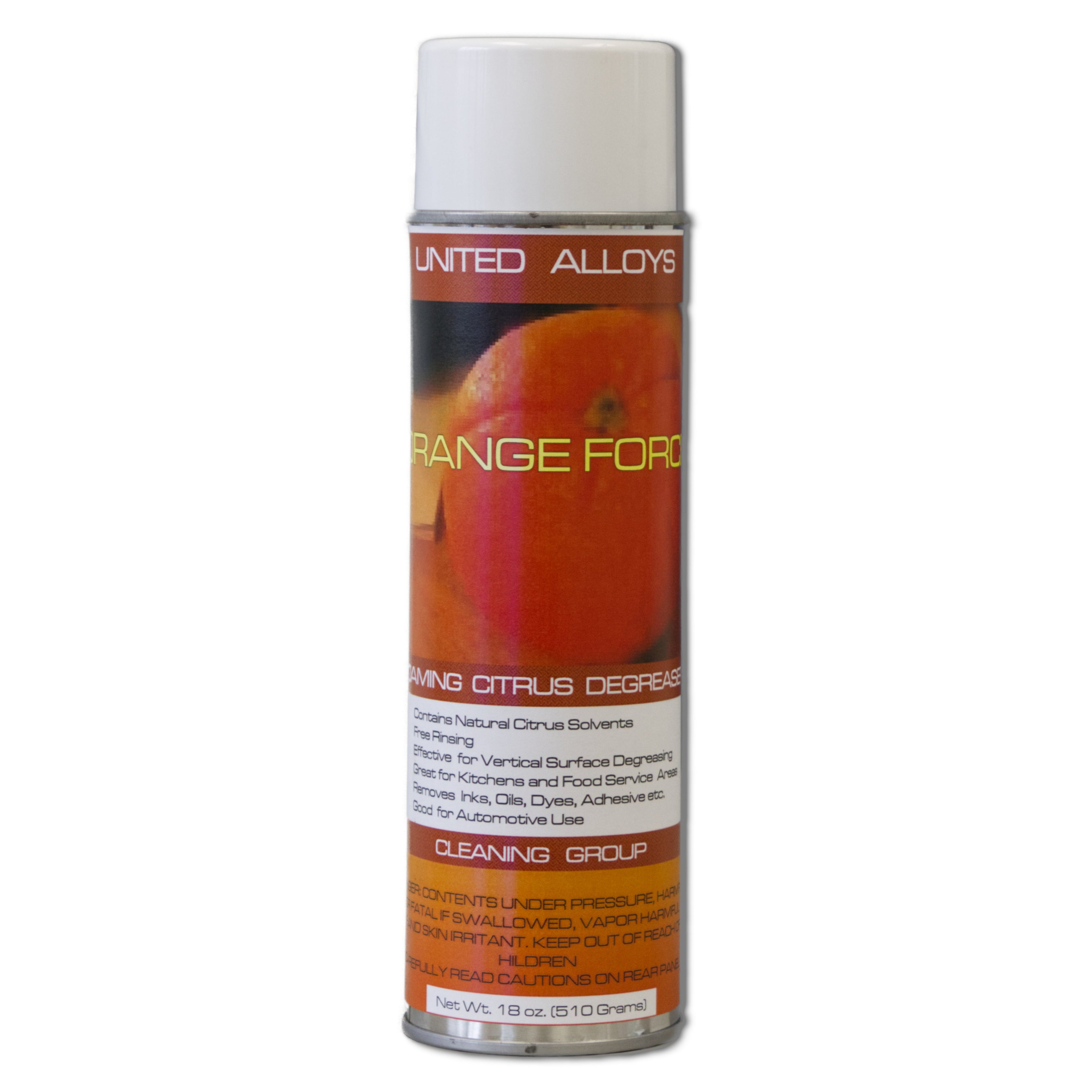 Orange Force Natural Citrus Degreaser for Tough Jobs & Clean Results 18oz Can