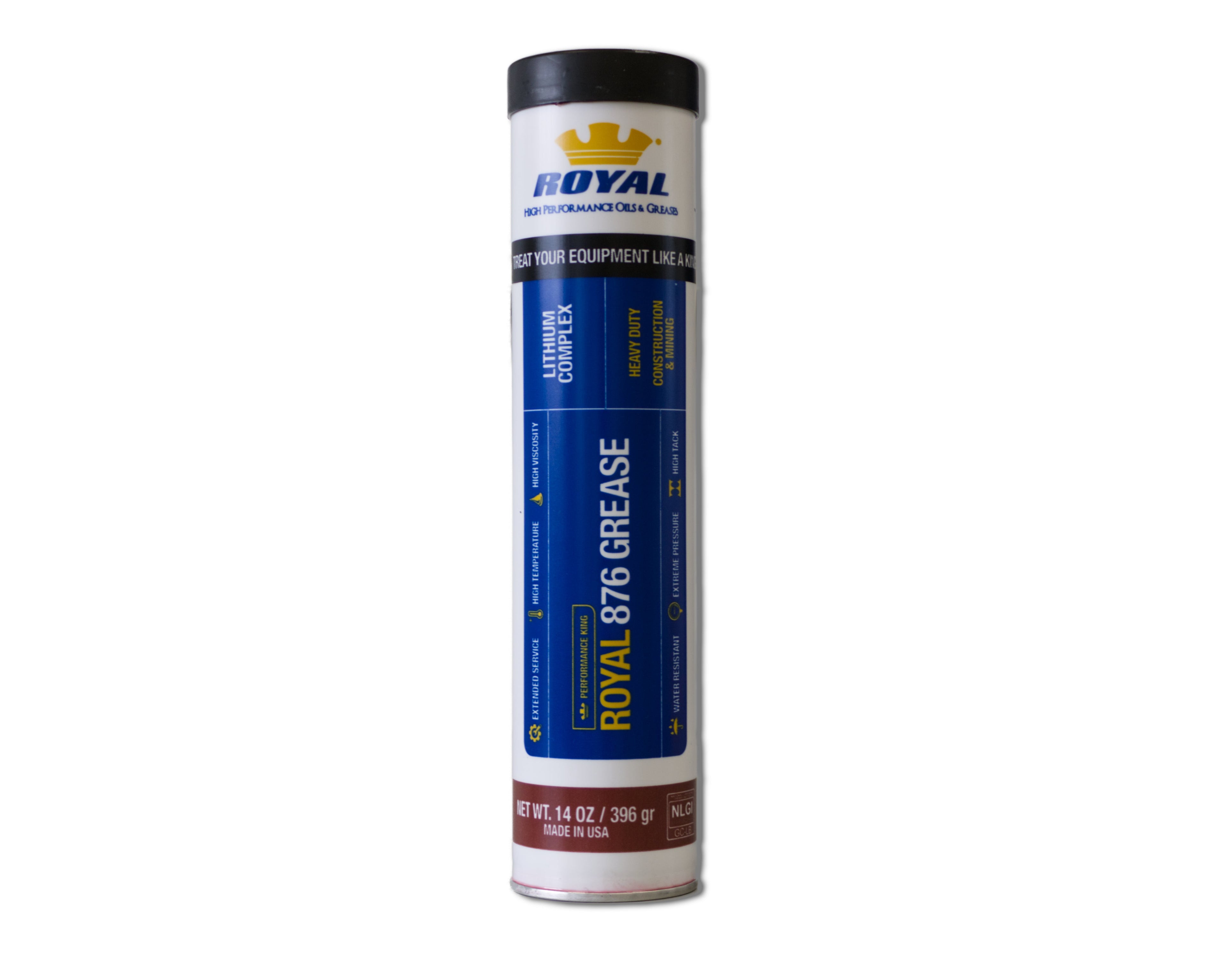 Royal 876 Grease - Lithium Complex HD Construction & Mining Grease (10 Pack)